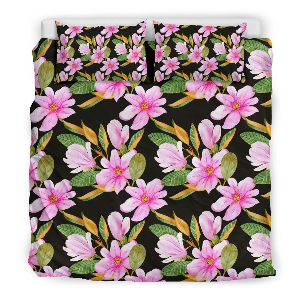 Magnolia Pattern Print Design MAG08 Duvet Cover Bedding Set-JORJUNE.COM