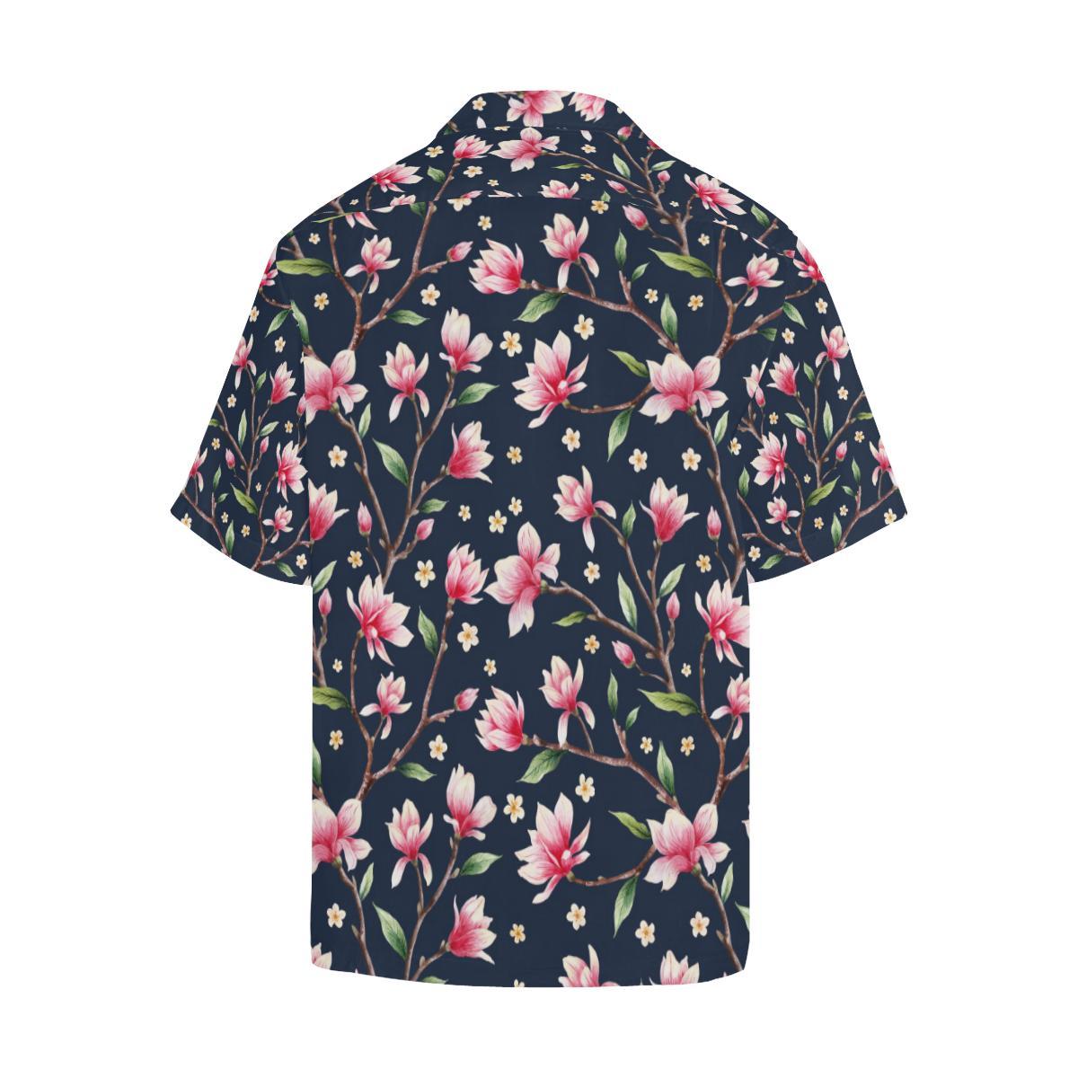 Magnolia Pattern Print Design MAG09 Men Hawaiian Shirt-JorJune