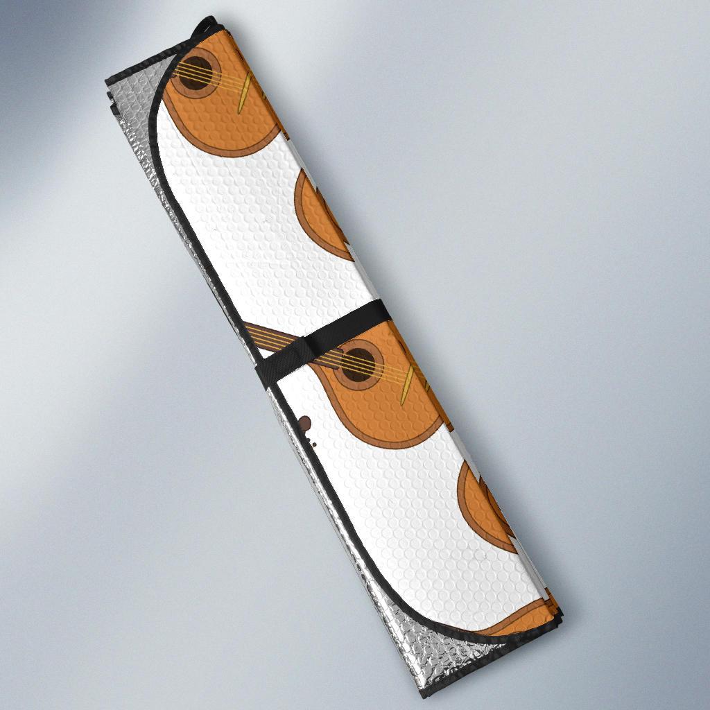 Mandolin Pattern Print Design 01 Car Sun Shades-JORJUNE.COM