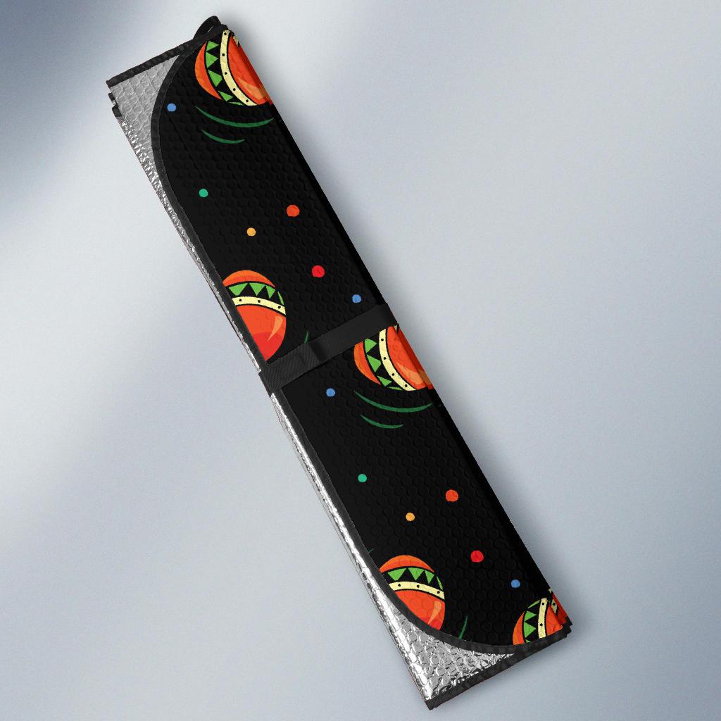 Maracas Pattern Print Design 03 Car Sun Shades-JORJUNE.COM