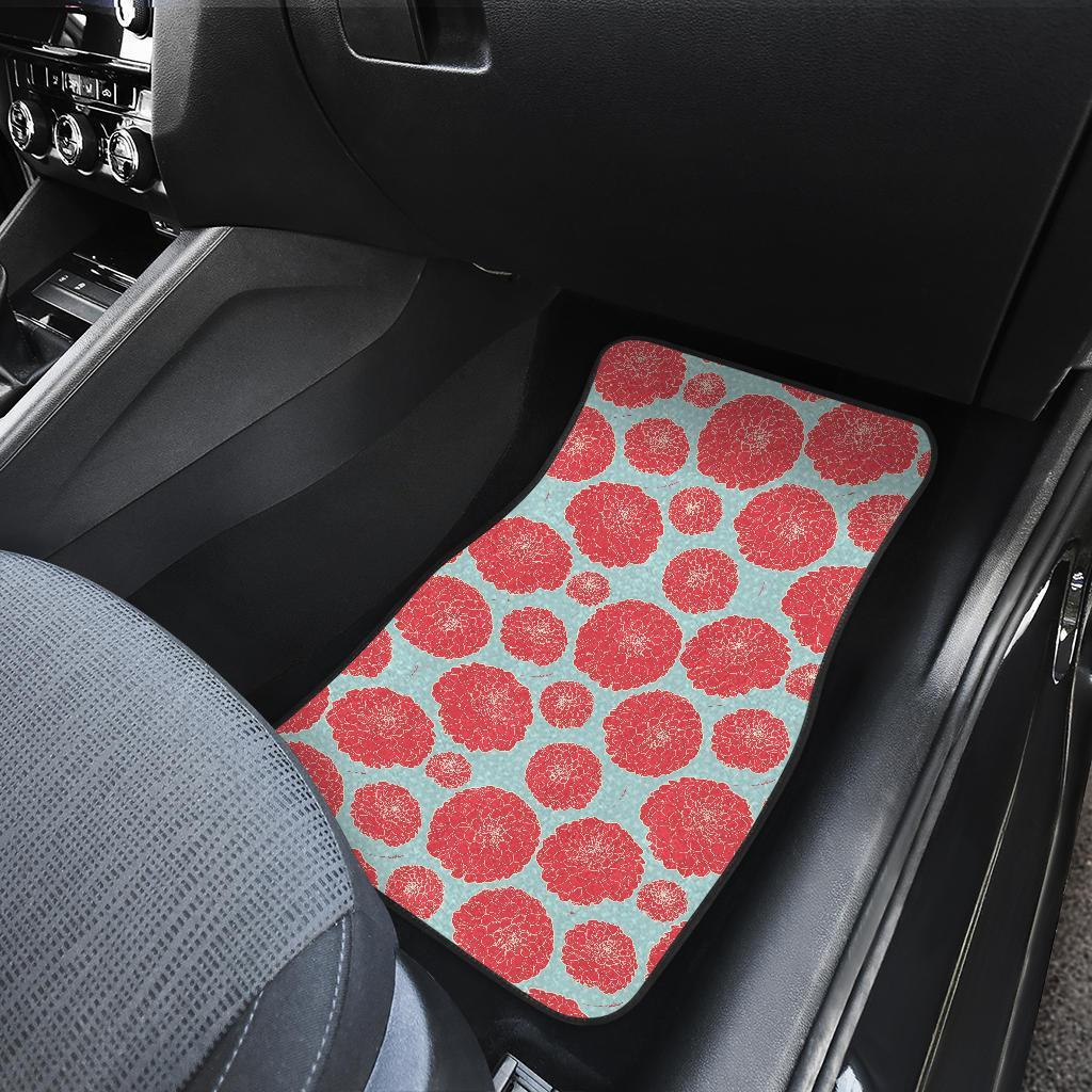 Marigold Pattern Print Design MR03 Car Floor Mats-JORJUNE.COM