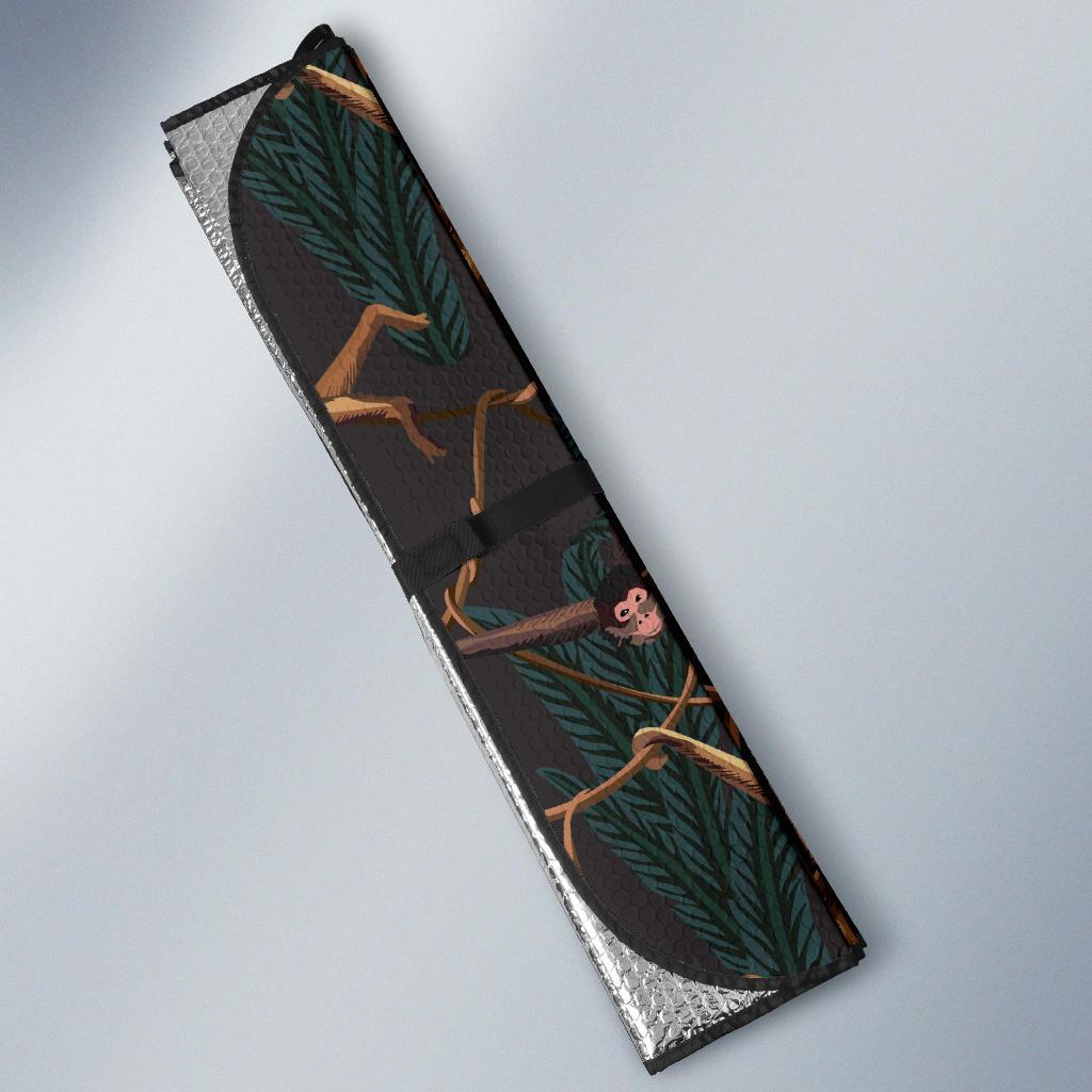 Monkey Pattern Print Design 02 Car Sun Shades-JORJUNE.COM