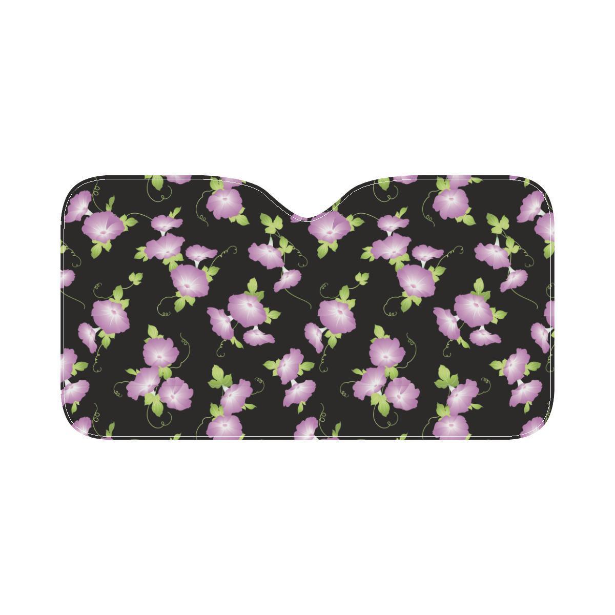 Morning Glory Pattern Print Design MG02 Car Sun Shade-JorJune