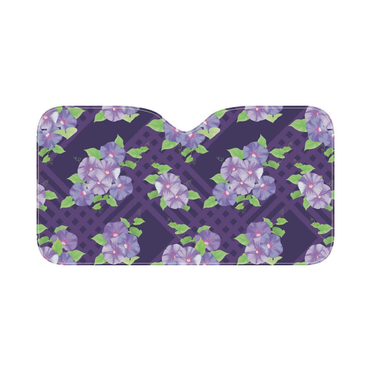 Morning Glory Pattern Print Design MG03 Car Sun Shade-JorJune