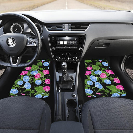Morning Glory Pattern Print Design MG04 Car Floor Mats-JORJUNE.COM