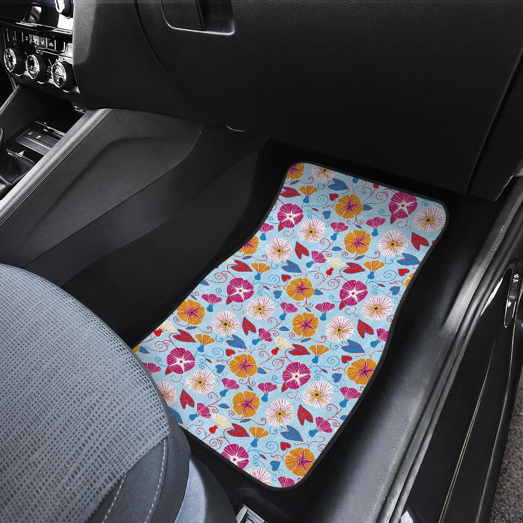 Morning Glory Pattern Print Design MG06 Car Floor Mats-JORJUNE.COM