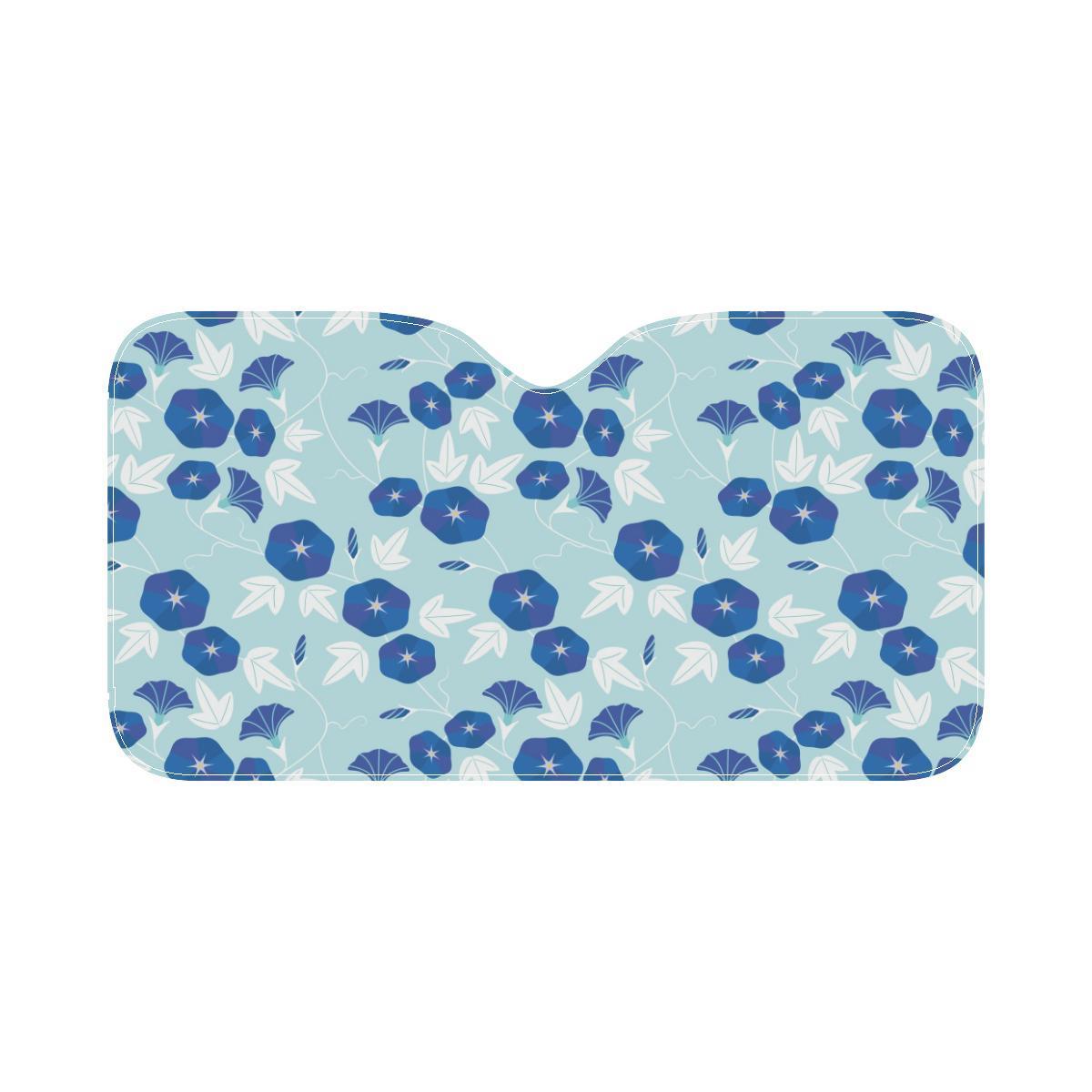 Morning Glory Pattern Print Design MG07 Car Sun Shade-JorJune