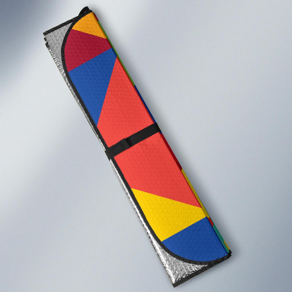 Mosaic Pattern Print Design 01 Car Sun Shades-JORJUNE.COM