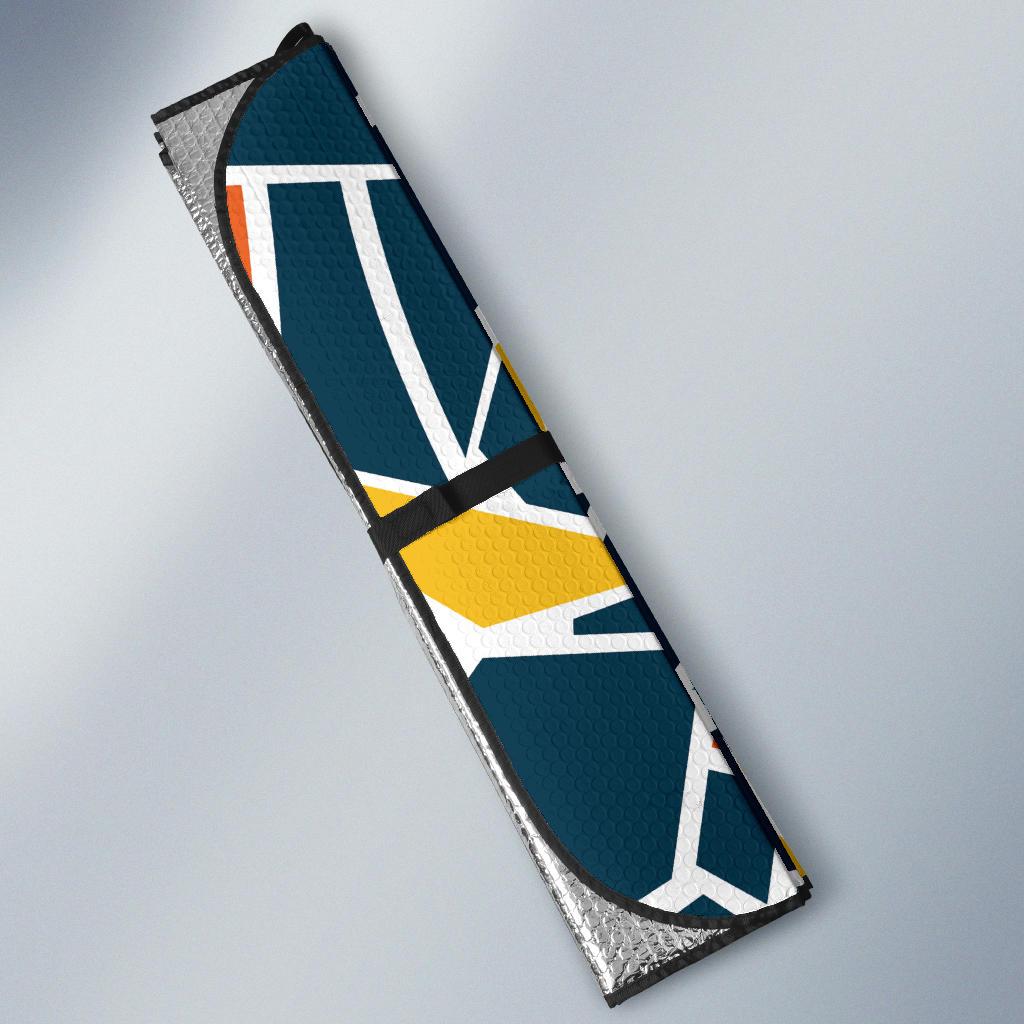 Mosaic Pattern Print Design 02 Car Sun Shades-JORJUNE.COM