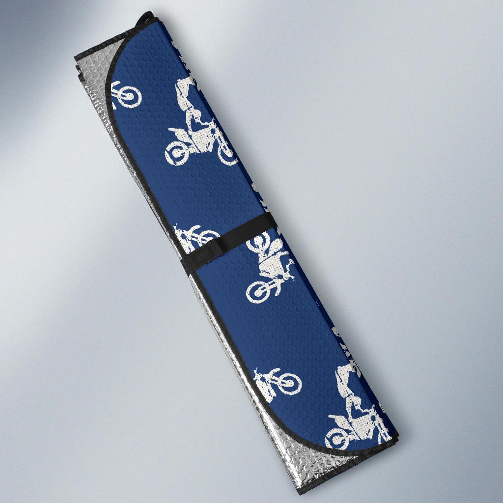 Motocross Pattern Print Design 01 Car Sun Shades-JORJUNE.COM