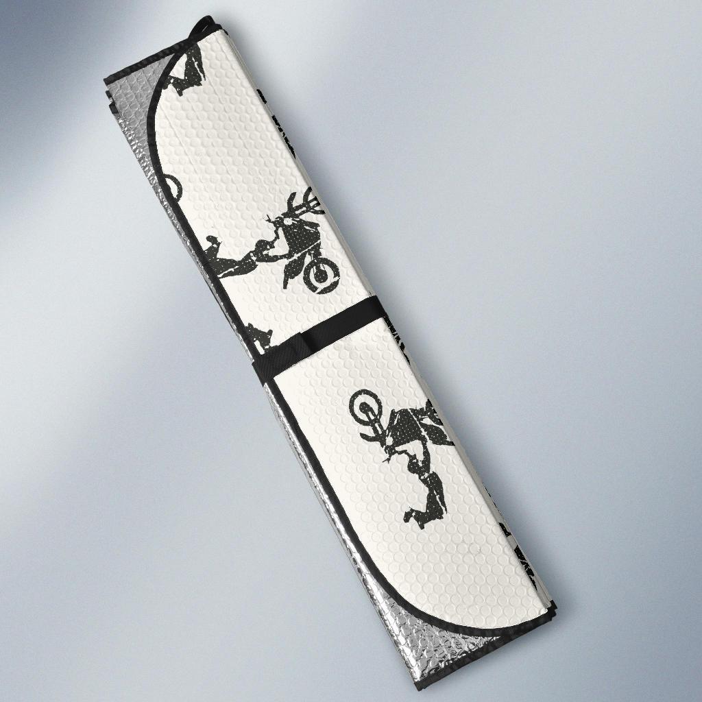 Motocross Pattern Print Design 03 Car Sun Shades-JORJUNE.COM