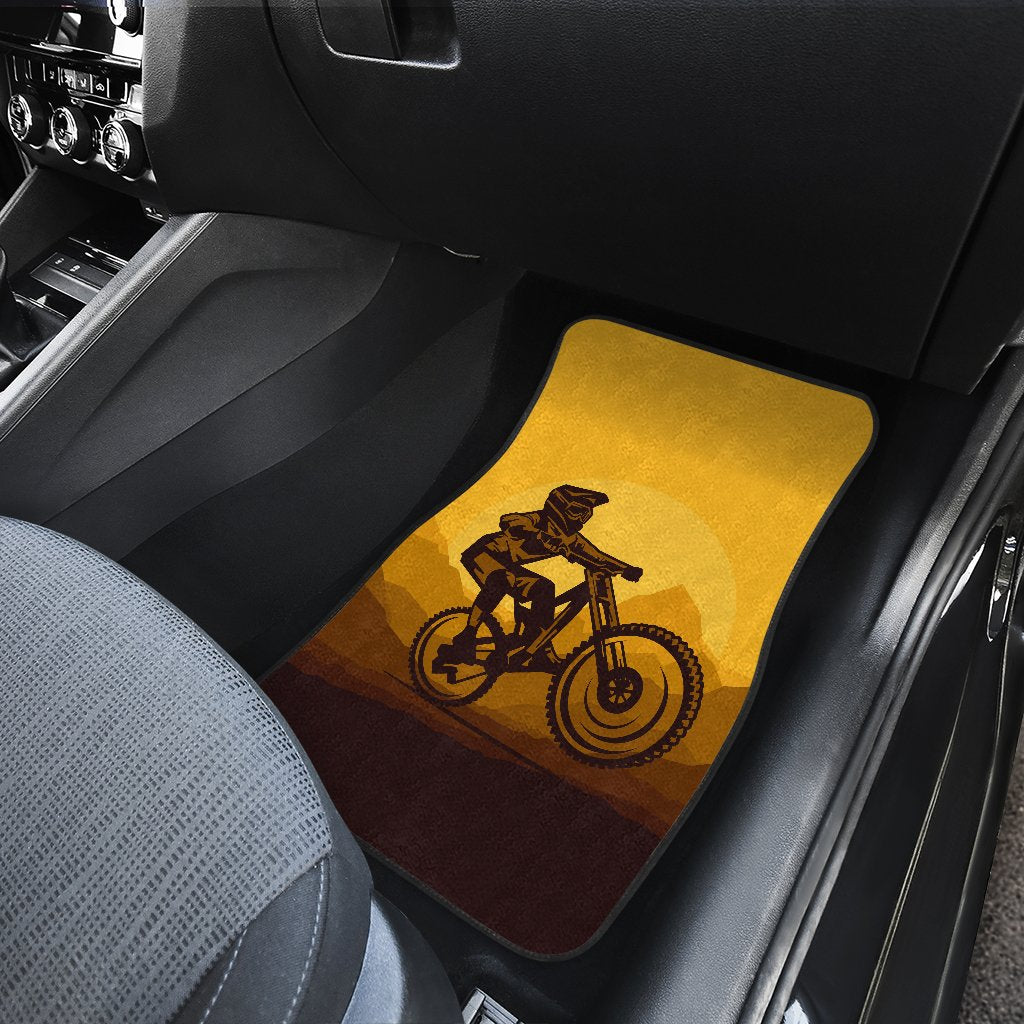 Mountain Bike Print Car Floor Mats