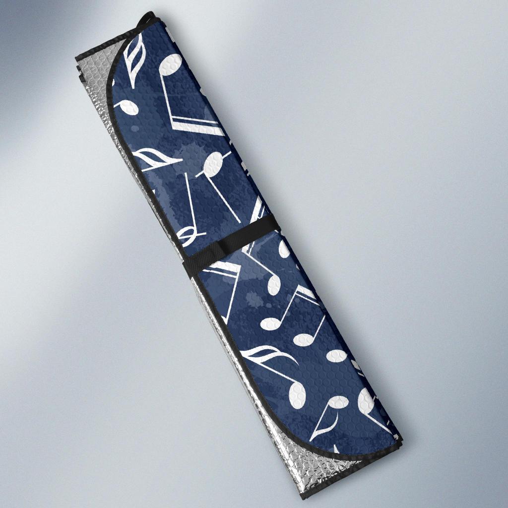 Music note Pattern Print Design A02 Car Sun Shades-JORJUNE.COM