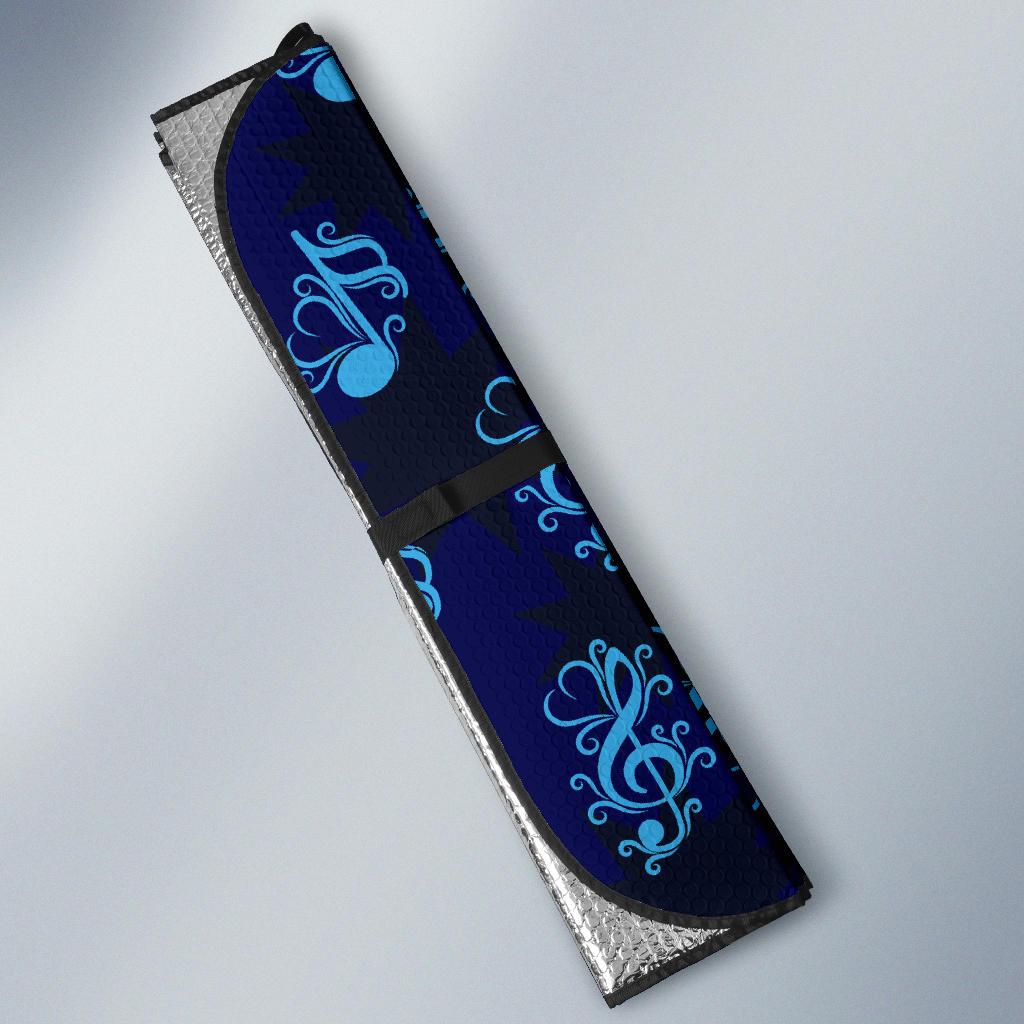 Music note Pattern Print Design A04 Car Sun Shades-JORJUNE.COM