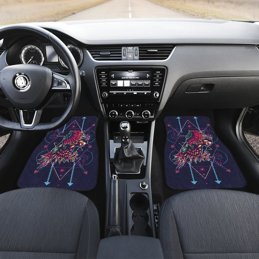 Mythical Owl Geometric Car Floor Mats