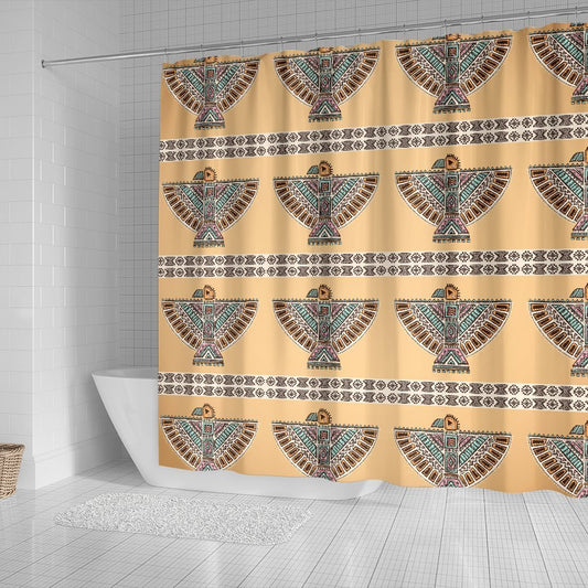 Native American Eagle Pattern Shower Curtain