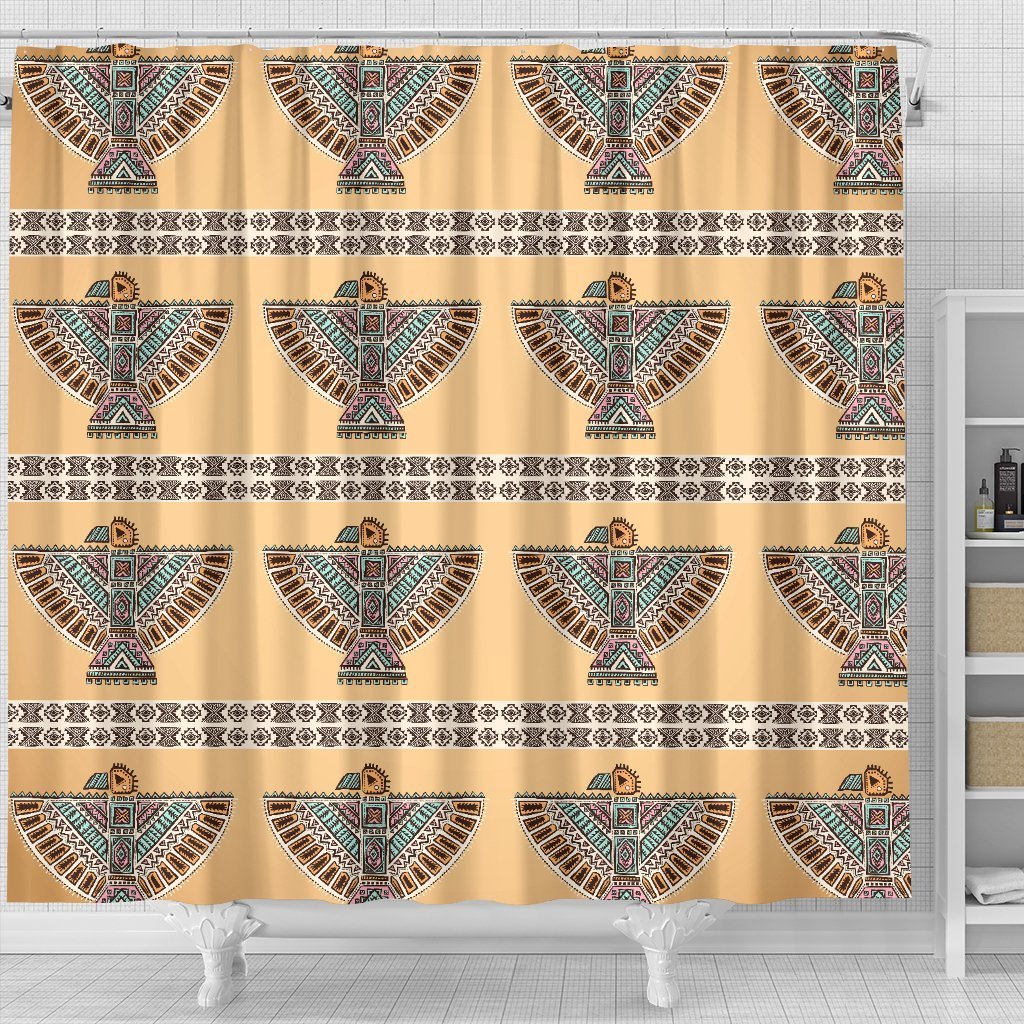 Native American Eagle Pattern Shower Curtain