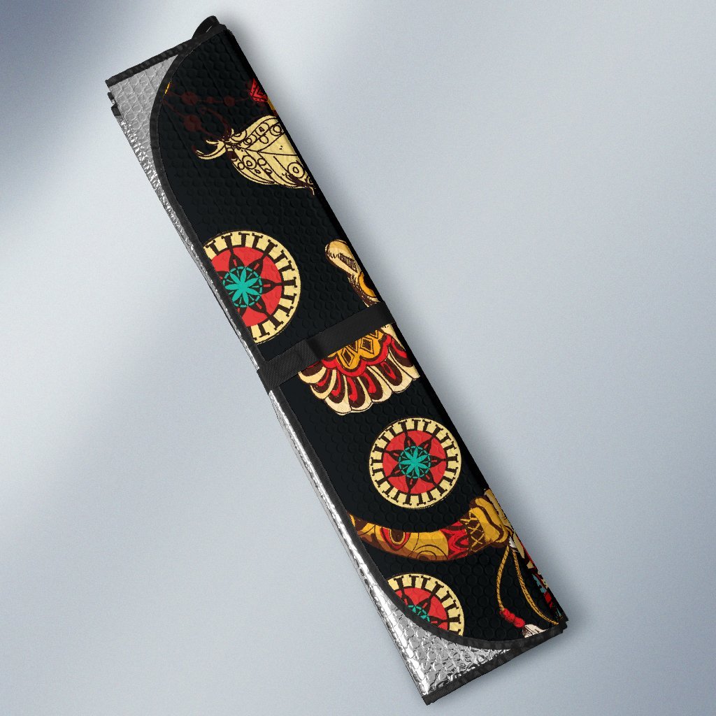 Native American Symbol Pattern Car Sun Shade-JorJune