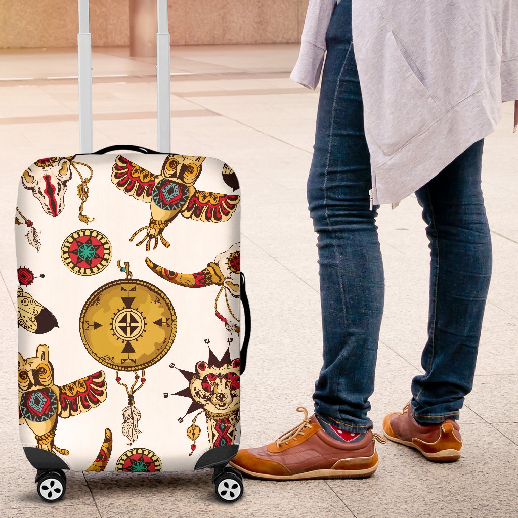 Native American Symbol Pattern Luggage Cover Protector