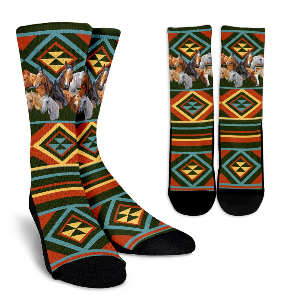 Native Horse Crew Socks
