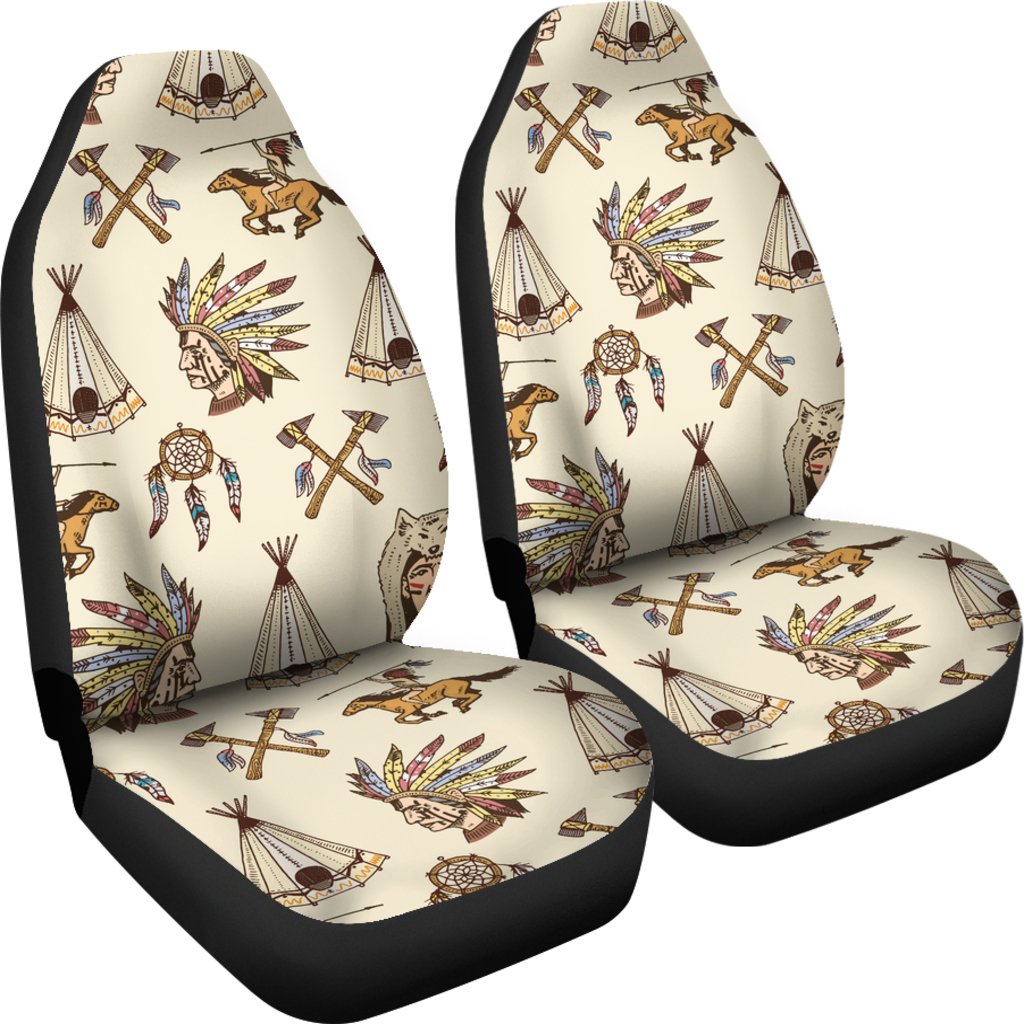 Native Indian Pattern Design Print Universal Fit Car Seat Covers
