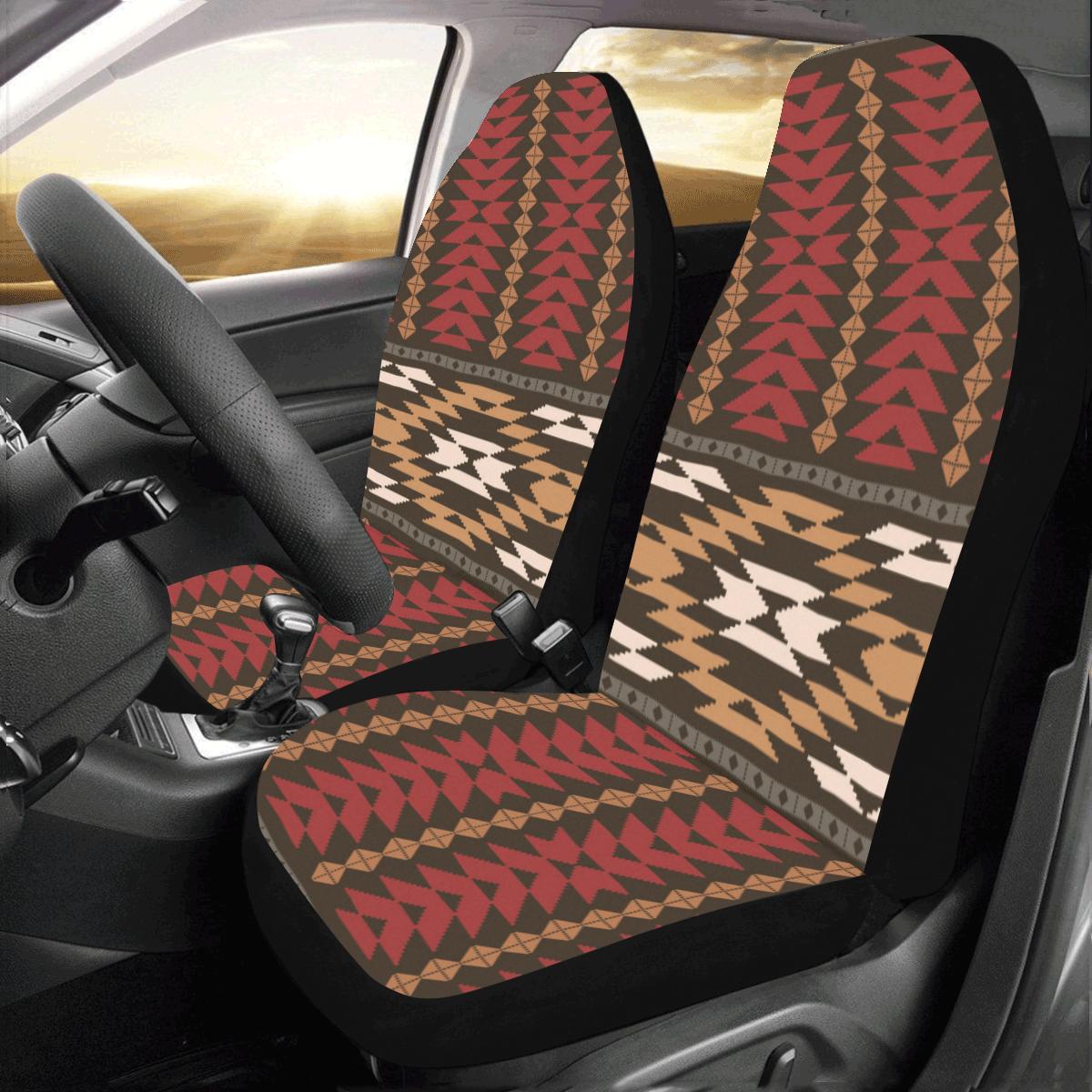 Native Pattern Print Design A02 Car Seat Covers (Set of 2)-JORJUNE.COM