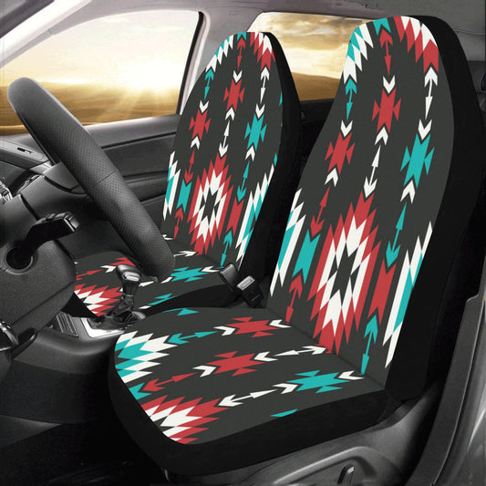 Native Pattern Print Design A08 Car Seat Covers (Set of 2)-JORJUNE.COM