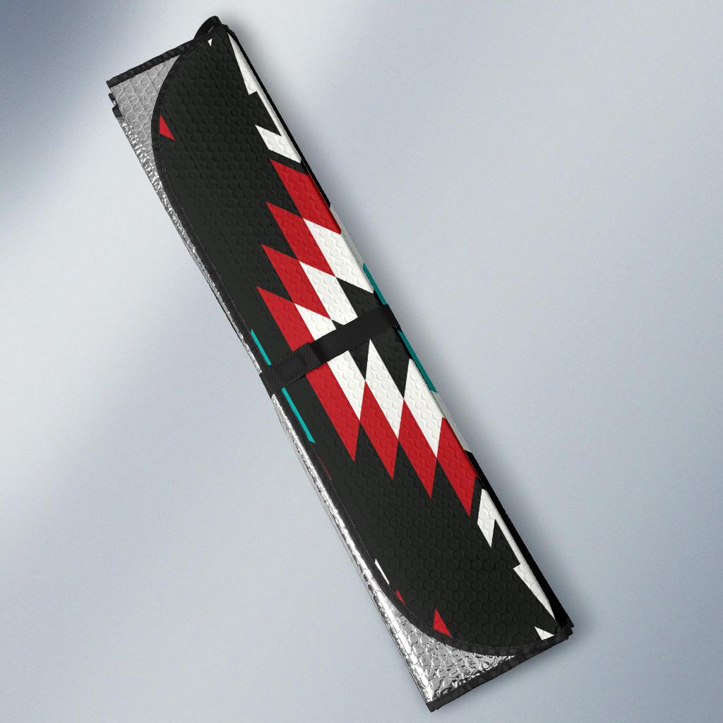 Native Pattern Print Design A08 Car Sun Shades-JORJUNE.COM