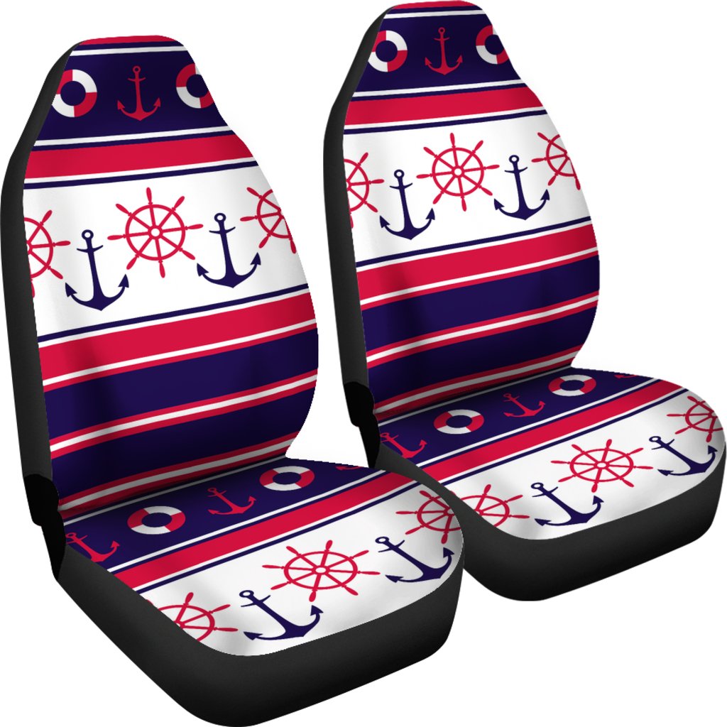 Nautical Anchor Casual Universal Fit Car Seat Covers