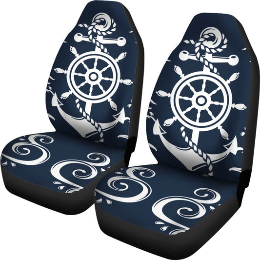 Nautical Anchor Lost my Heart Universal Fit Car Seat Covers