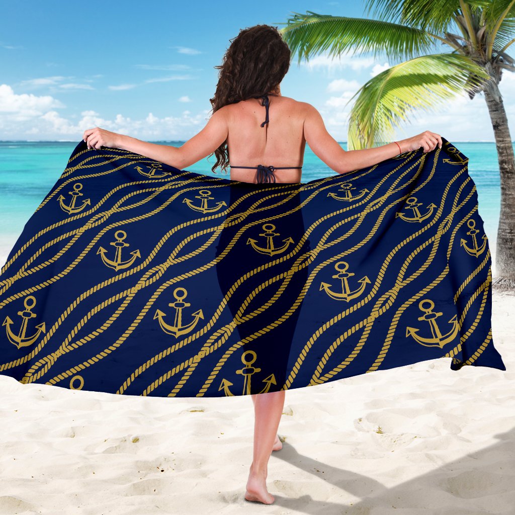 Nautical Anchor Rope Pattern Sarong Pareo Wrap