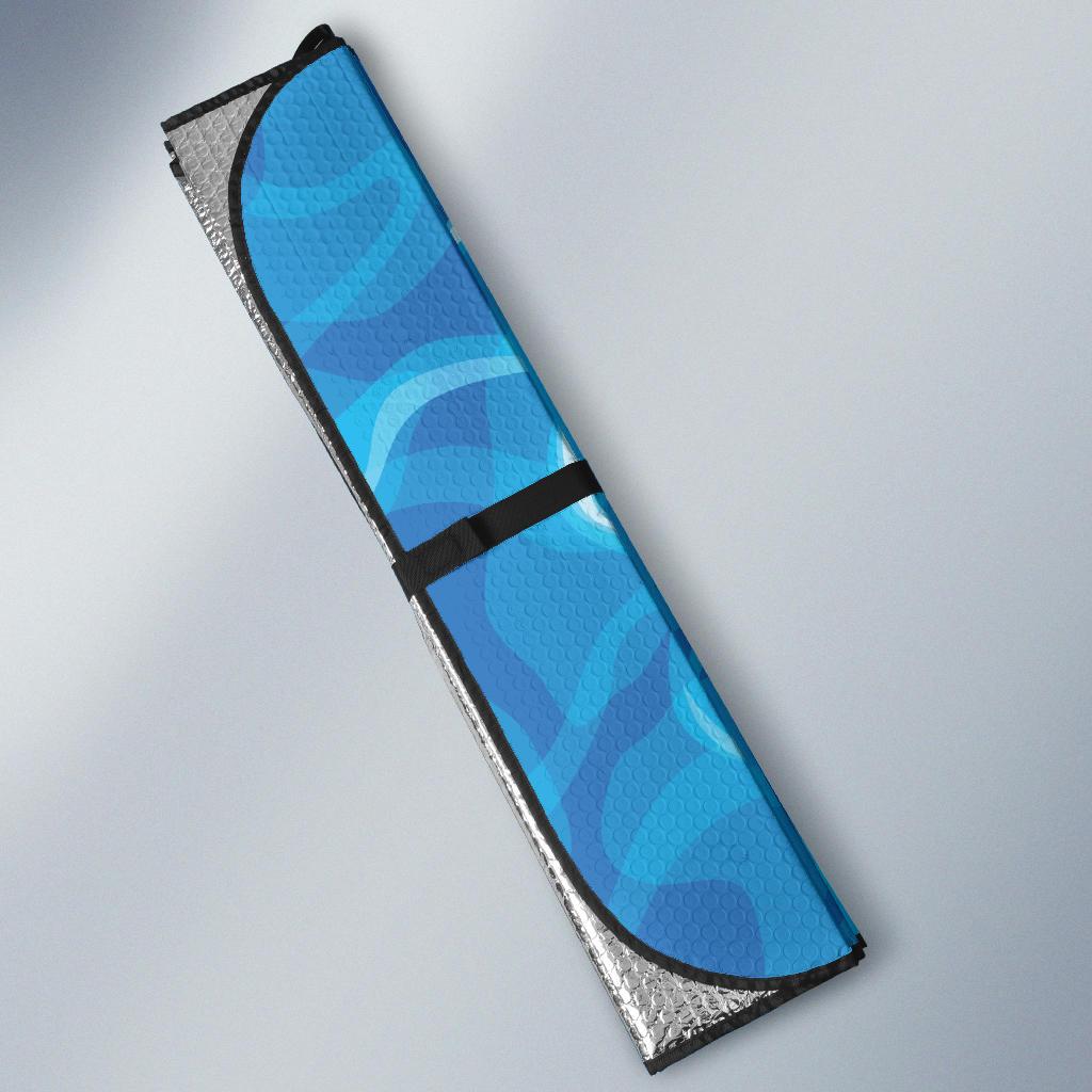Ocean Reflex Pattern Print Design A02 Car Sun Shades-JORJUNE.COM