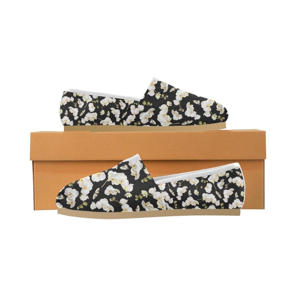 Orchid White Pattern Print Design OR011 Women Casual Shoes-JorJune.com