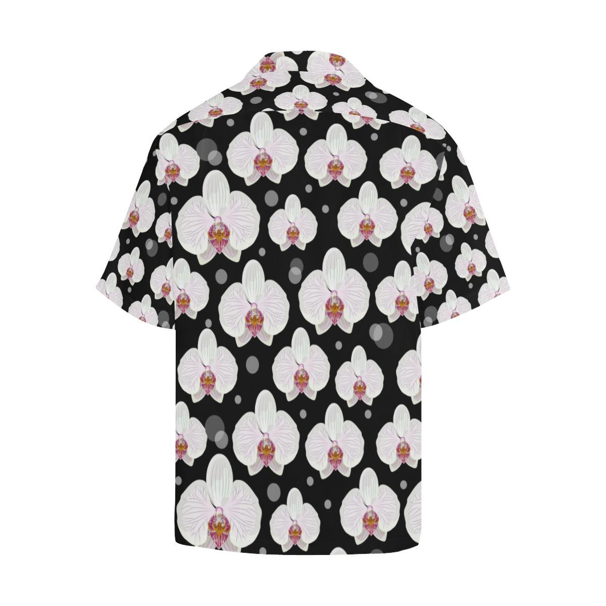 Orchid White Pattern Print Design OR09 Men Hawaiian Shirt-JorJune