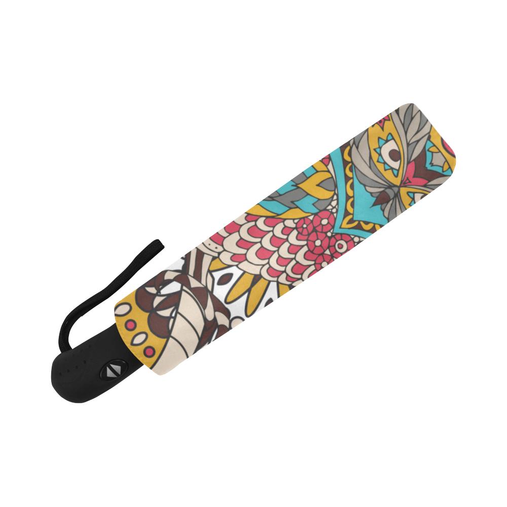 Owl Colorful Automatic Foldable Umbrella