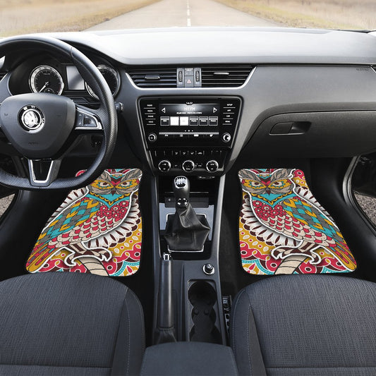 Owl Colorful Car Floor Mats
