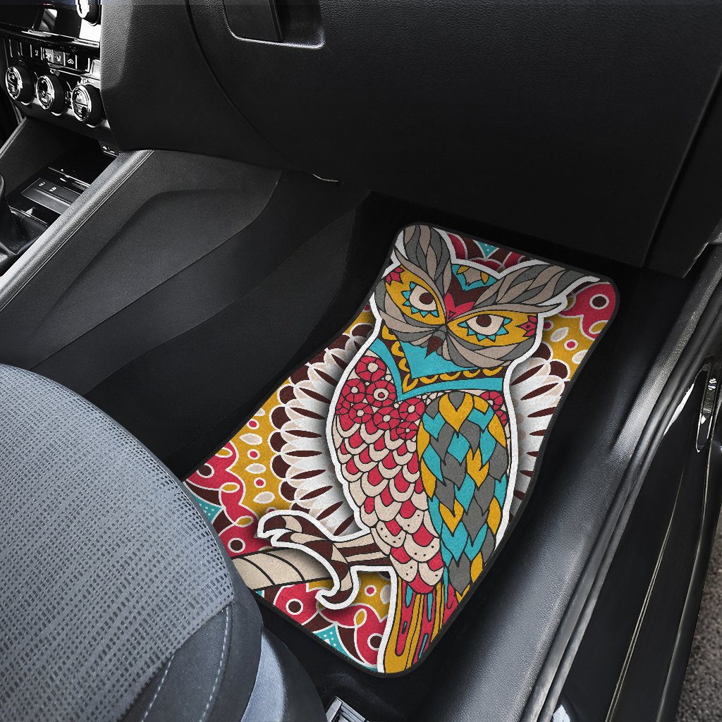 Owl Colorful Car Floor Mats