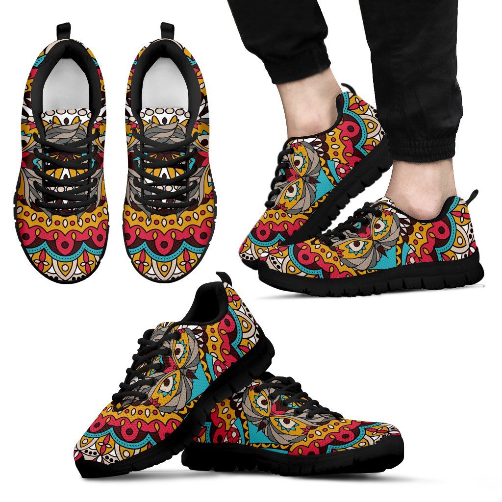 Owl Colorful Men Sneakers