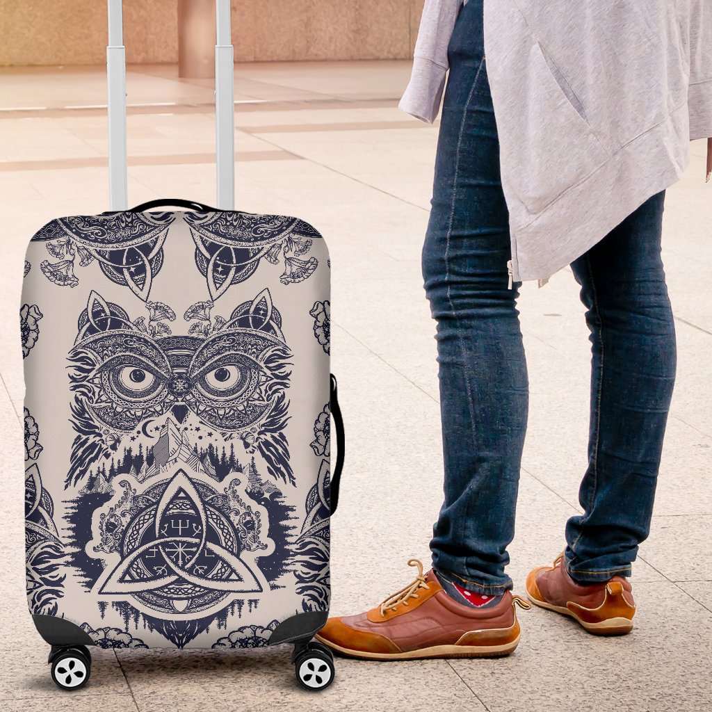 Owl Ornamental Luggage Cover Protector