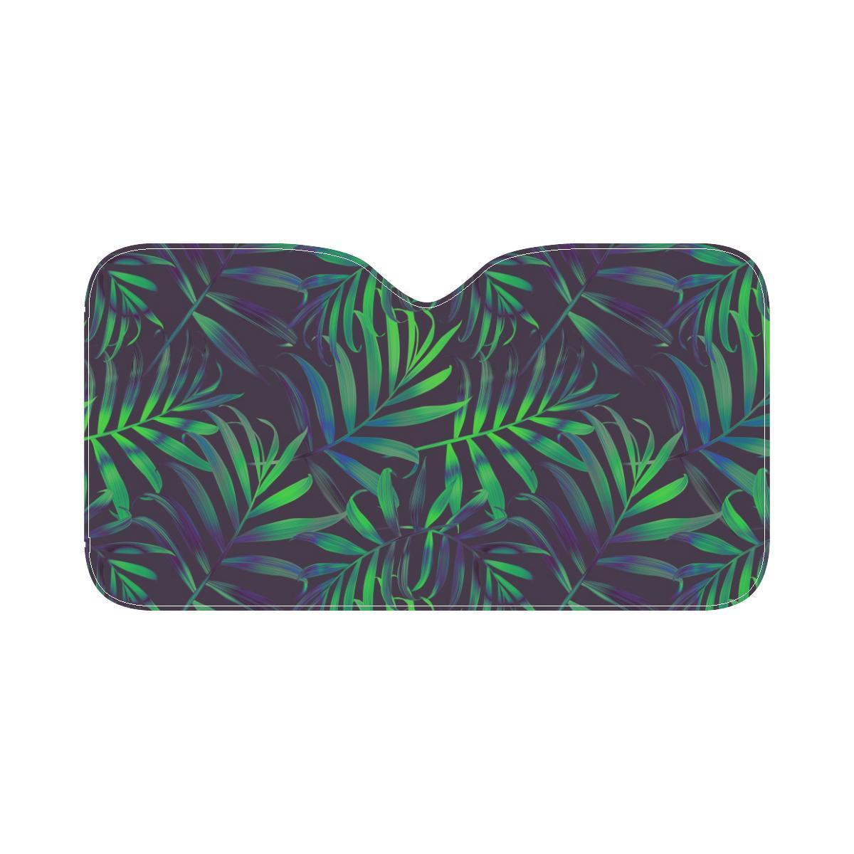 Palm Leaves Pattern Print Design PL01 Car Sun Shade-JorJune