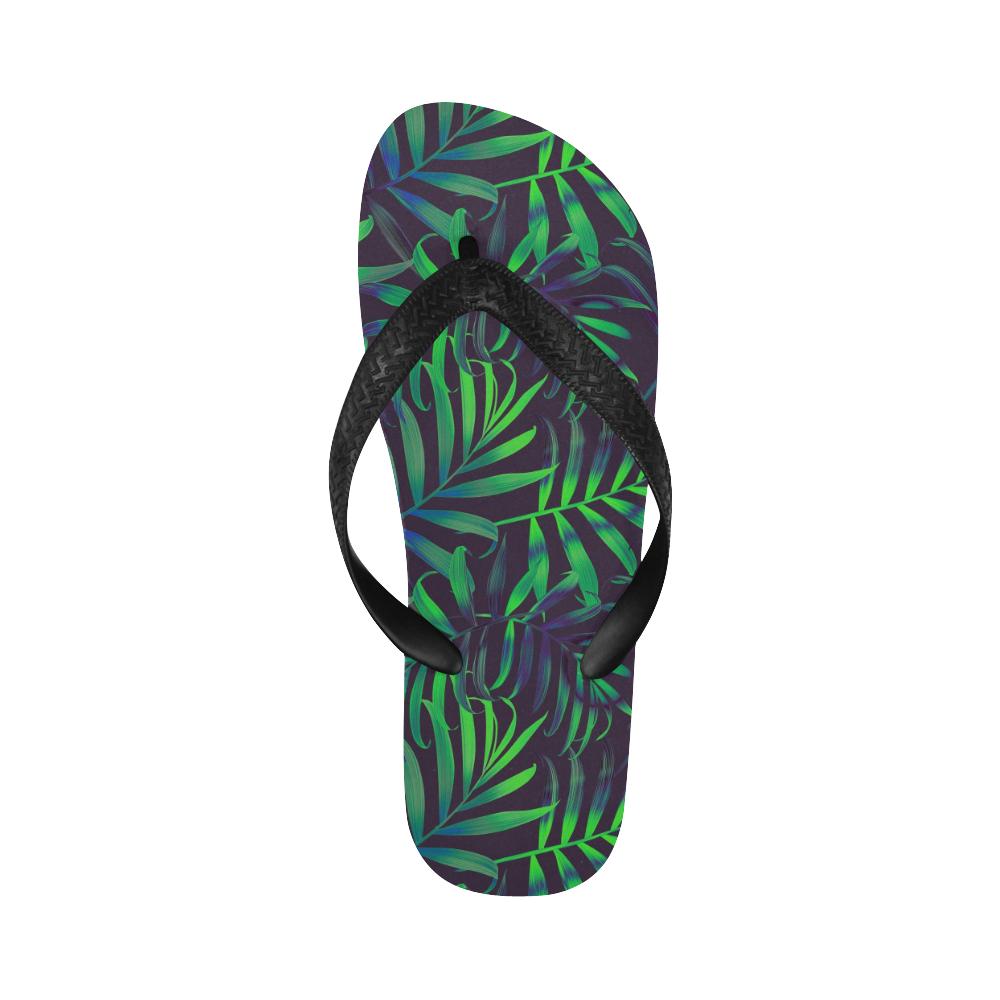 Palm Leaves Pattern Print Design PL01 Flip Flops-JorJune