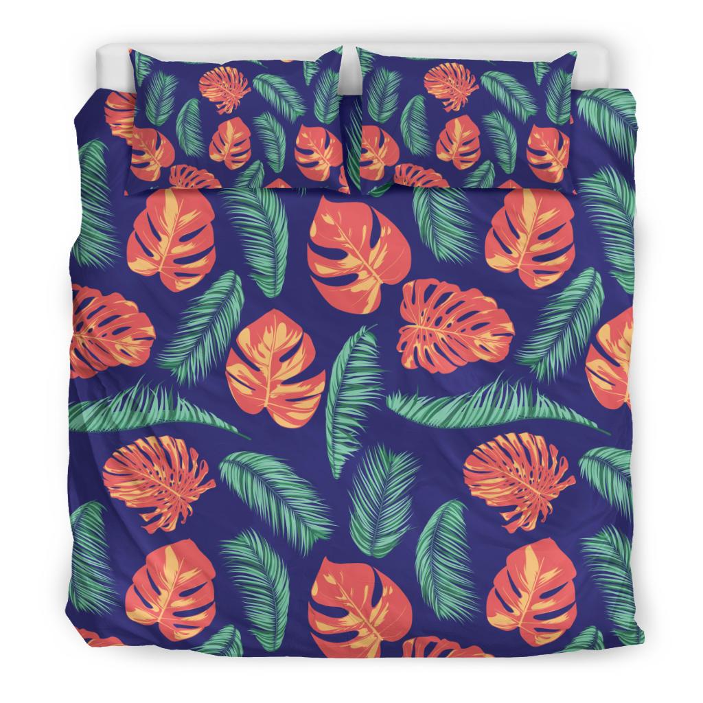 Palm Leaves Pattern Print Design PL011 Duvet Cover Bedding Set-JORJUNE.COM