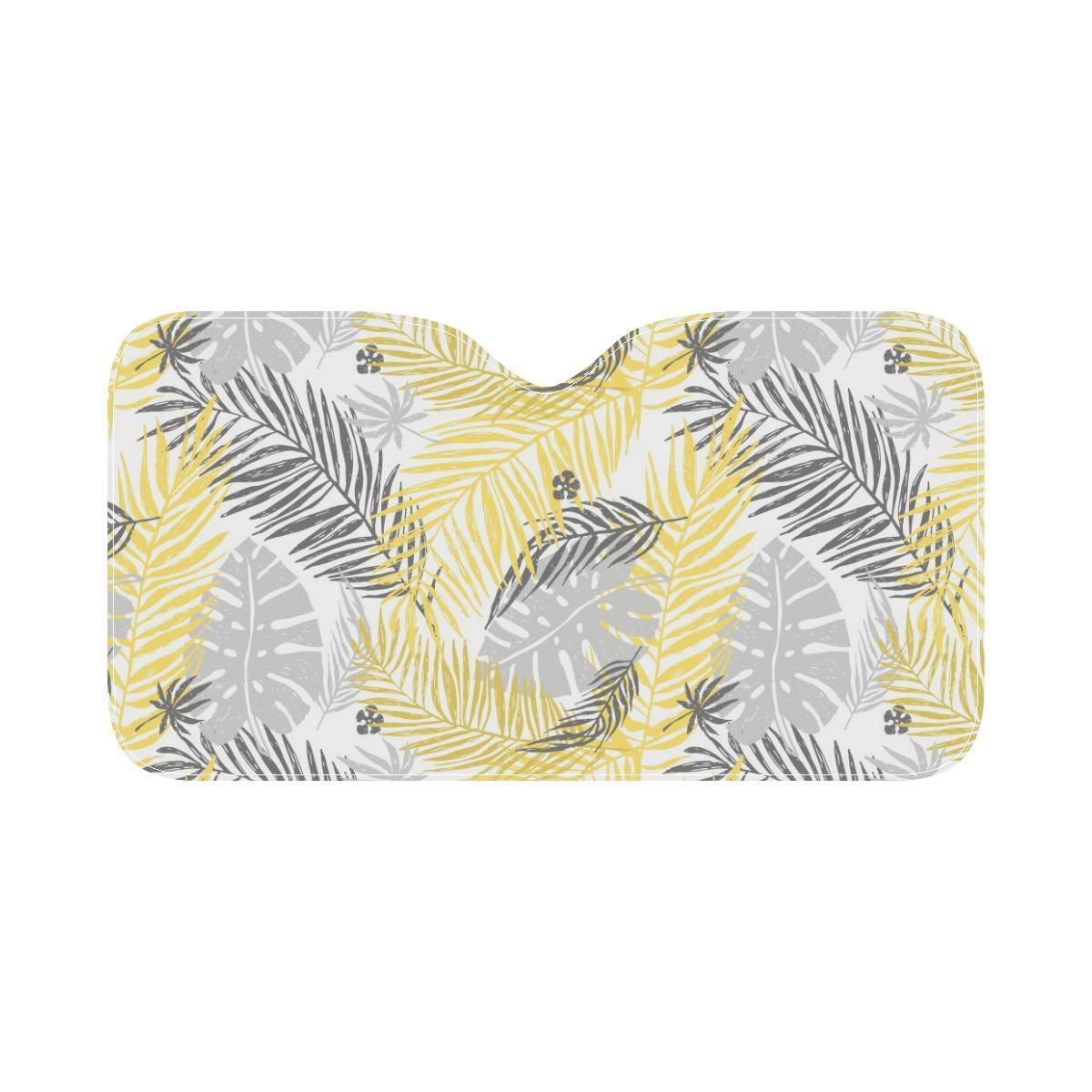 Palm Leaves Pattern Print Design PL012 Car Sun Shade-JorJune
