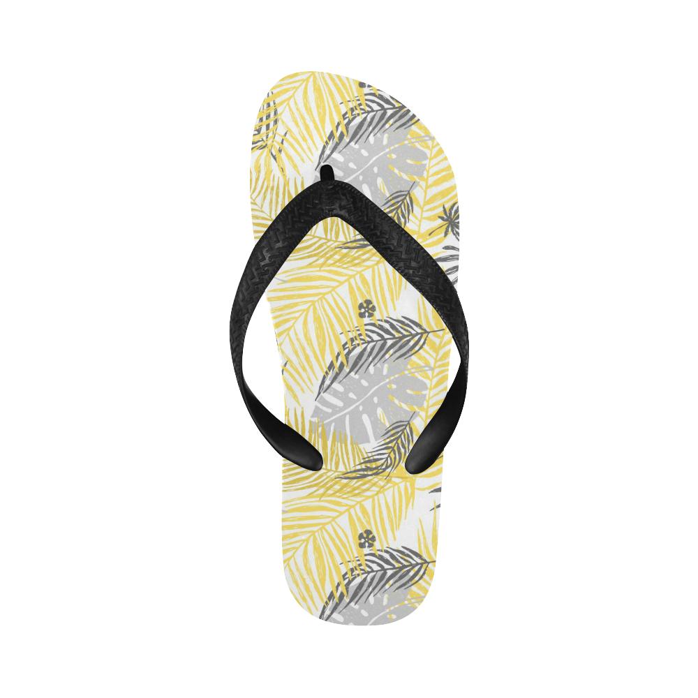 Palm Leaves Pattern Print Design PL012 Flip Flops-JorJune