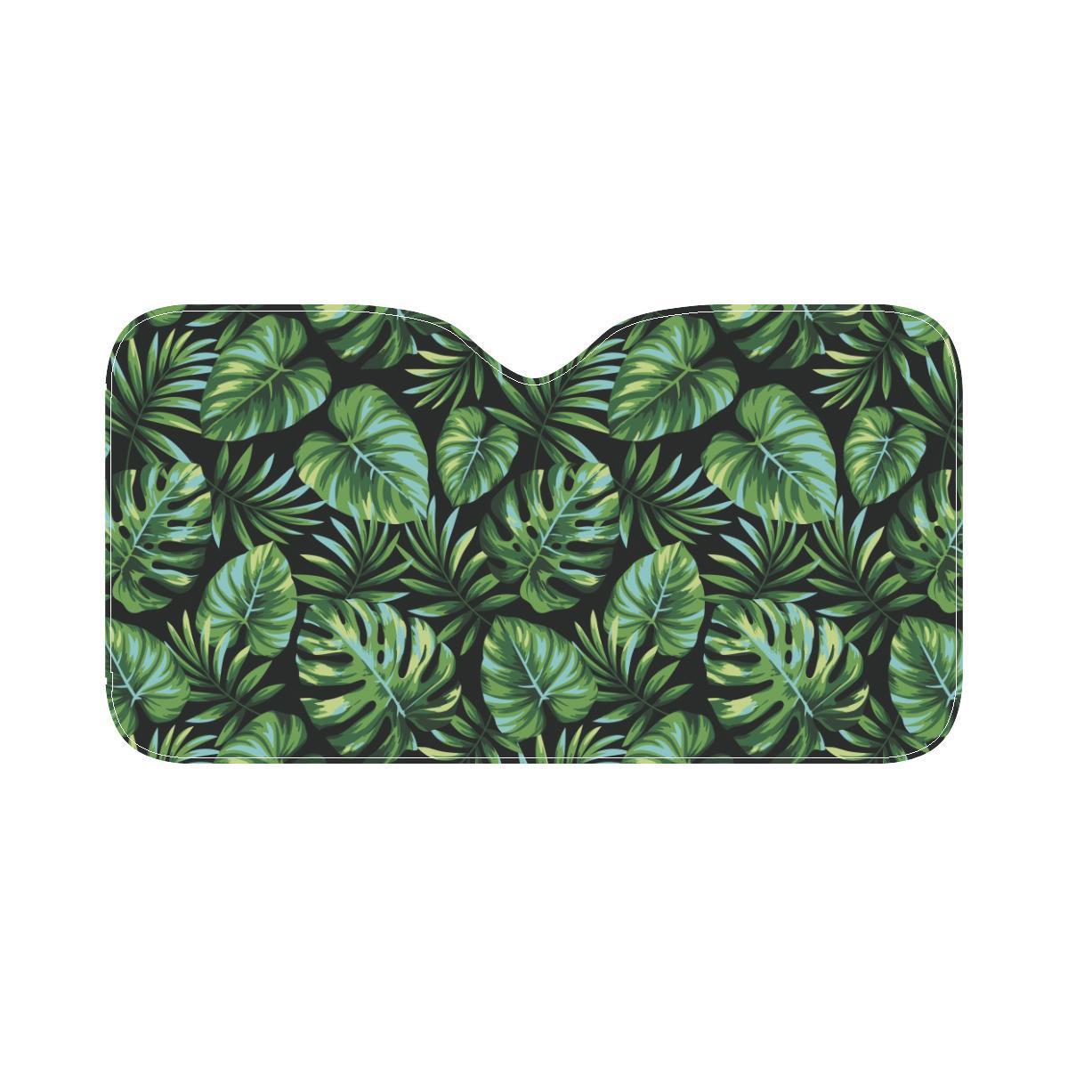 Palm Leaves Pattern Print Design PL013 Car Sun Shade-JorJune
