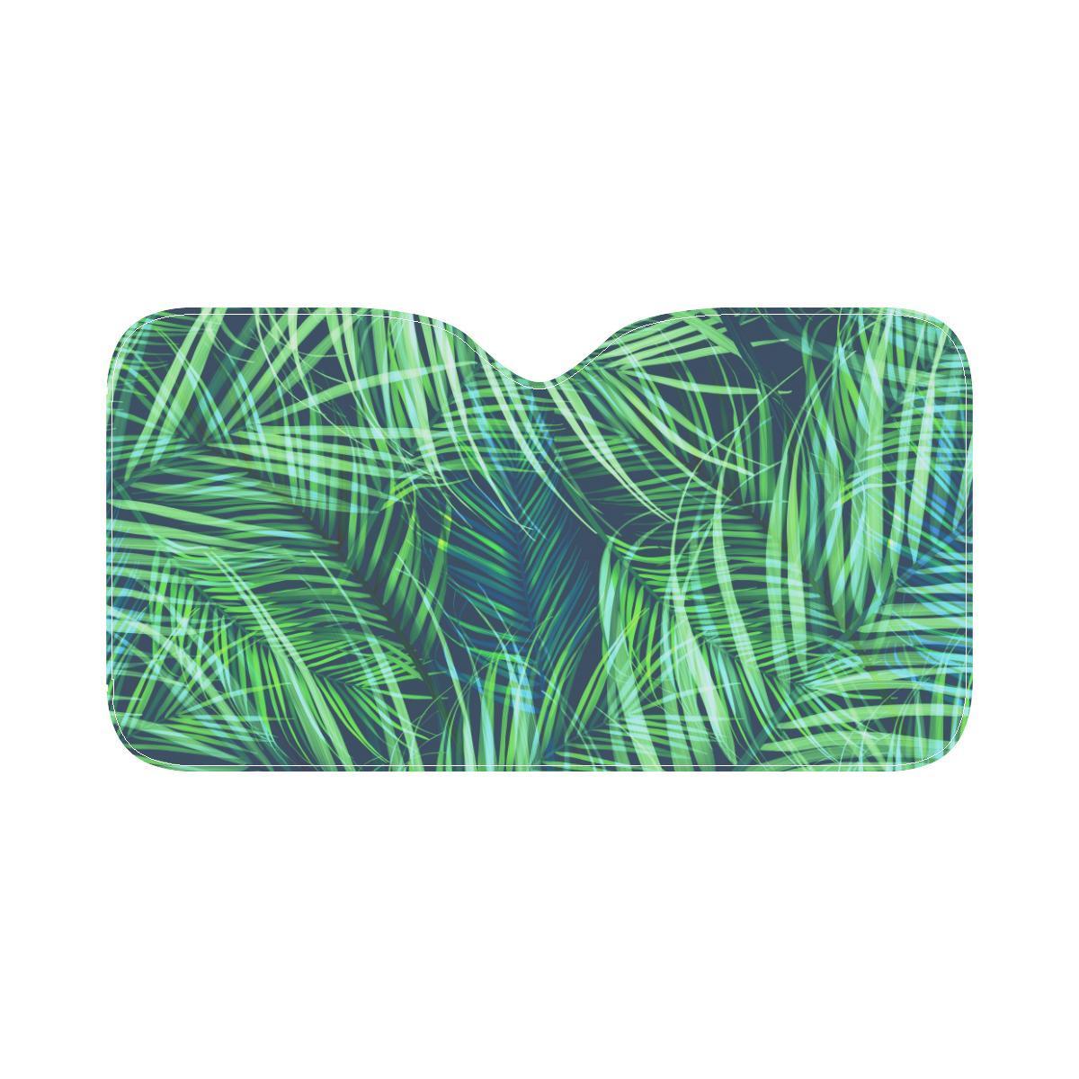 Palm Leaves Pattern Print Design PL02 Car Sun Shade-JorJune
