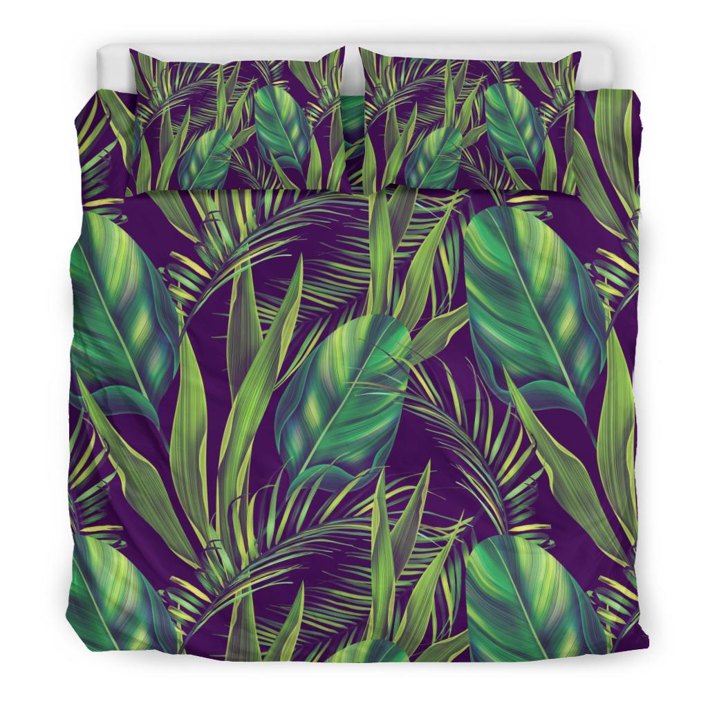 Palm Leaves Pattern Print Design PL03 Duvet Cover Bedding Set-JORJUNE.COM