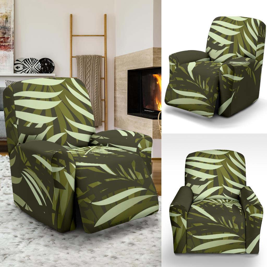 Palm Leaves Pattern Print Design PL05 Recliner Slipcover-JORJUNE.COM
