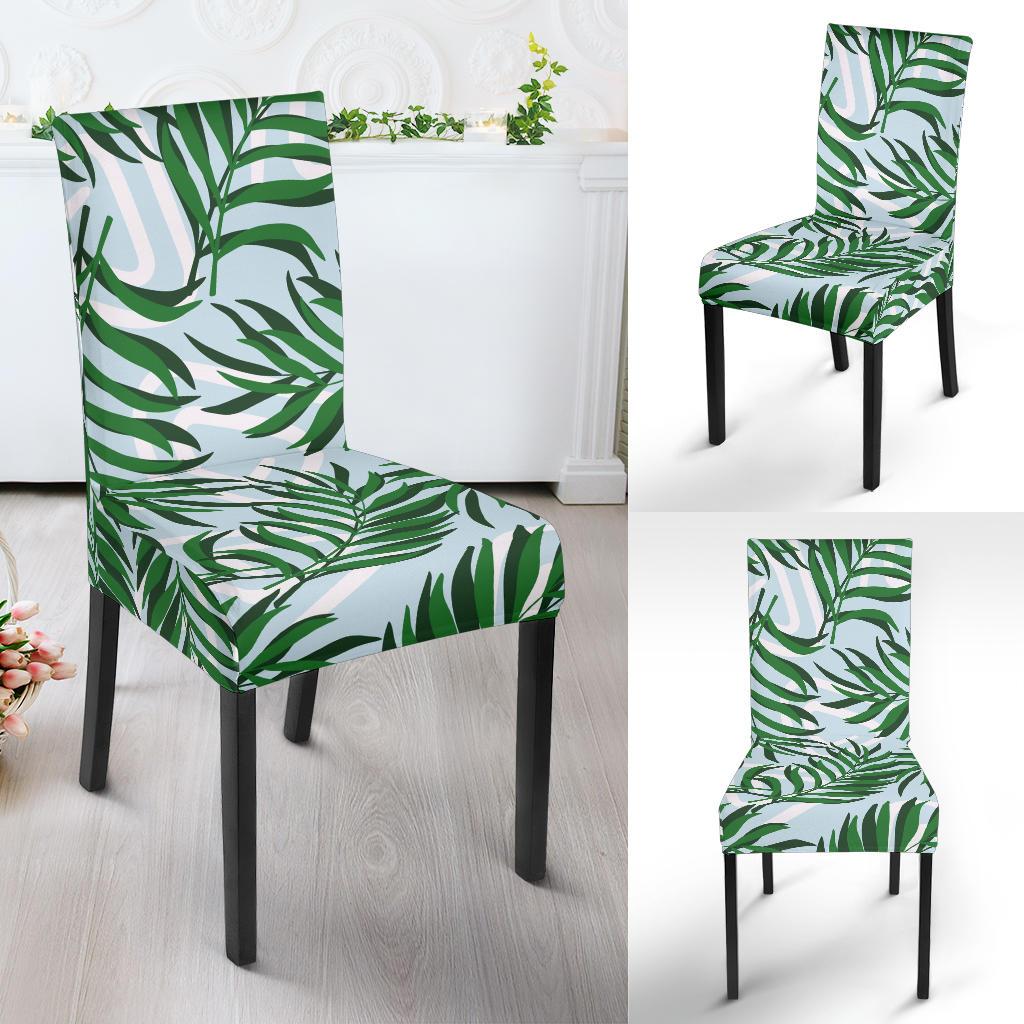 Palm Leaves Pattern Print Design PL06 Dining Chair Slipcover-JORJUNE.COM