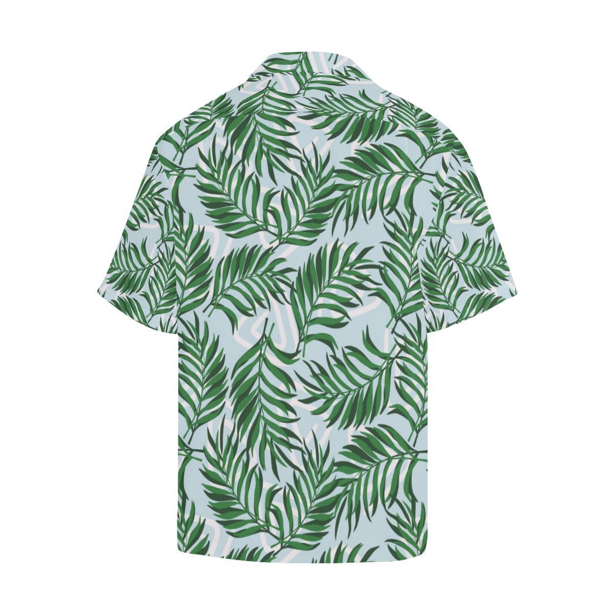 Palm Leaves Pattern Print Design PL06 Men Hawaiian Shirt-JorJune